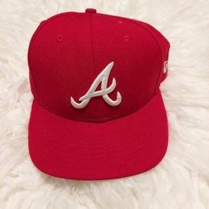 Atlanta Braves New Era Red Hat 7.5